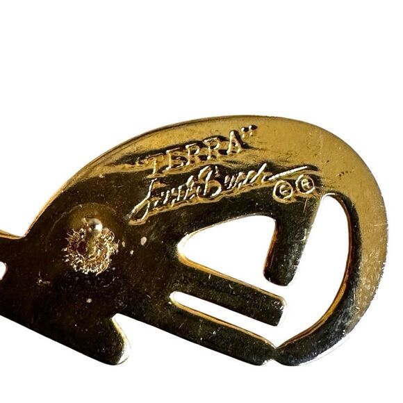 🐾 Vintage Laurel Burch "Terra" Red Enamel Dog Earrings - Picture 6 of 8